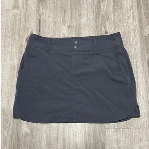 Prana Women's Gray Hiking Skort‎ Size 6 Built in Shorts Outdoor Activewear